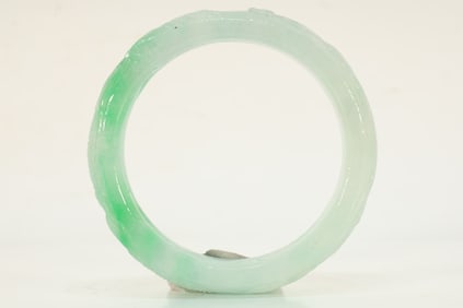 Jadeite Carved Dragon Pattern Bangle