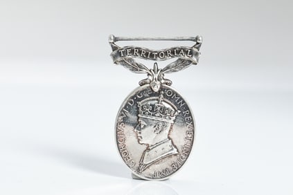 A George VI Territorial Efficiency Sterling Silver Medal
