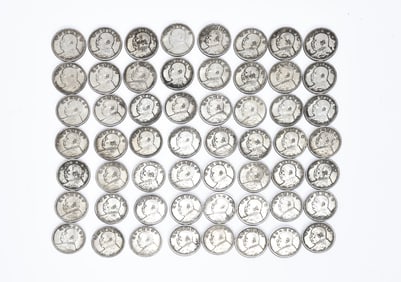 Collection Of White Copper Round Yuan Datou Coins