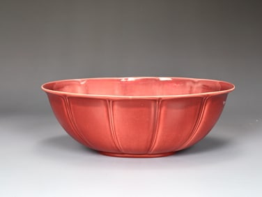 Ernest A. Batchelder Large Oval Bowl Pottery Pasadena (1875-1957)