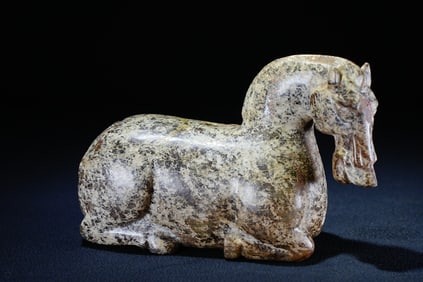 Jade Horse Figure