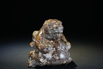 Jade Bear Figure