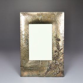 Hammered Floral Design Picture Famed Pairs