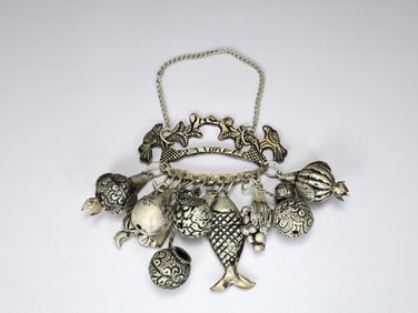 Silver Penca De Balangandan Brazilian Slave Charms