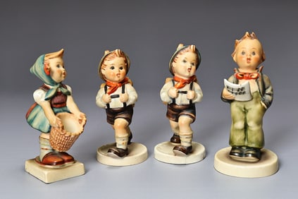 Four Hummel Goebel Figurines Made in Germany