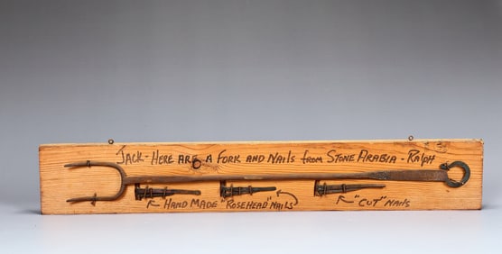Fork And Nails Tool From Stone Arabia