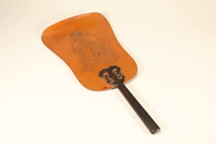 Bamboo Carved Beauty and Poetry Pattern Fan