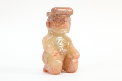 Jade Carved Character Shape Ornament