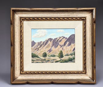 "The Pulliam Peak"1965 Art Painting By Edith Schonberg