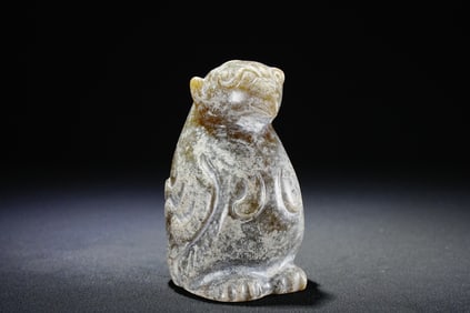 Jade Bird Figure