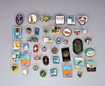 Enamel Ski Pins Collections