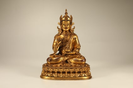 Gilt Bronze Padmasambhava Figure