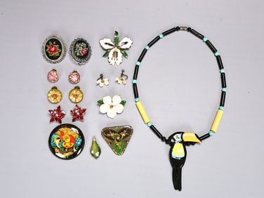 Collections Of Flower And Bird Theme Costume Jewelry