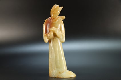 Jade Carved Character Shape Ornament
