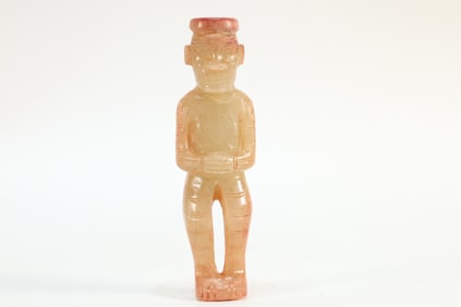 Jade Carved Character Shape Ornament