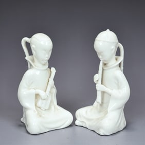 Pair Of Boy And Girl Music Ardalt Lenwile Porcelain Figurines