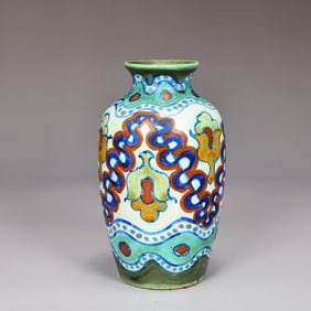 Hand Painted Small Pottery Vase