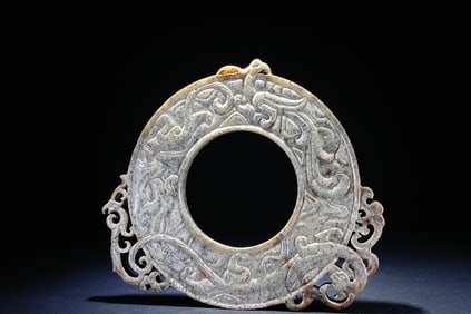 Jade Dragon Pattern Bi