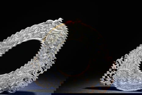 Jade Dragon Pattern Bi: Jade Dragon Pattern Bi (10 x 8.8 x 0.56 cm)