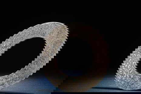 Jade Cloud Pattern Bi: Jade Cloud Pattern Bi (8.3 x 0.46 cm)