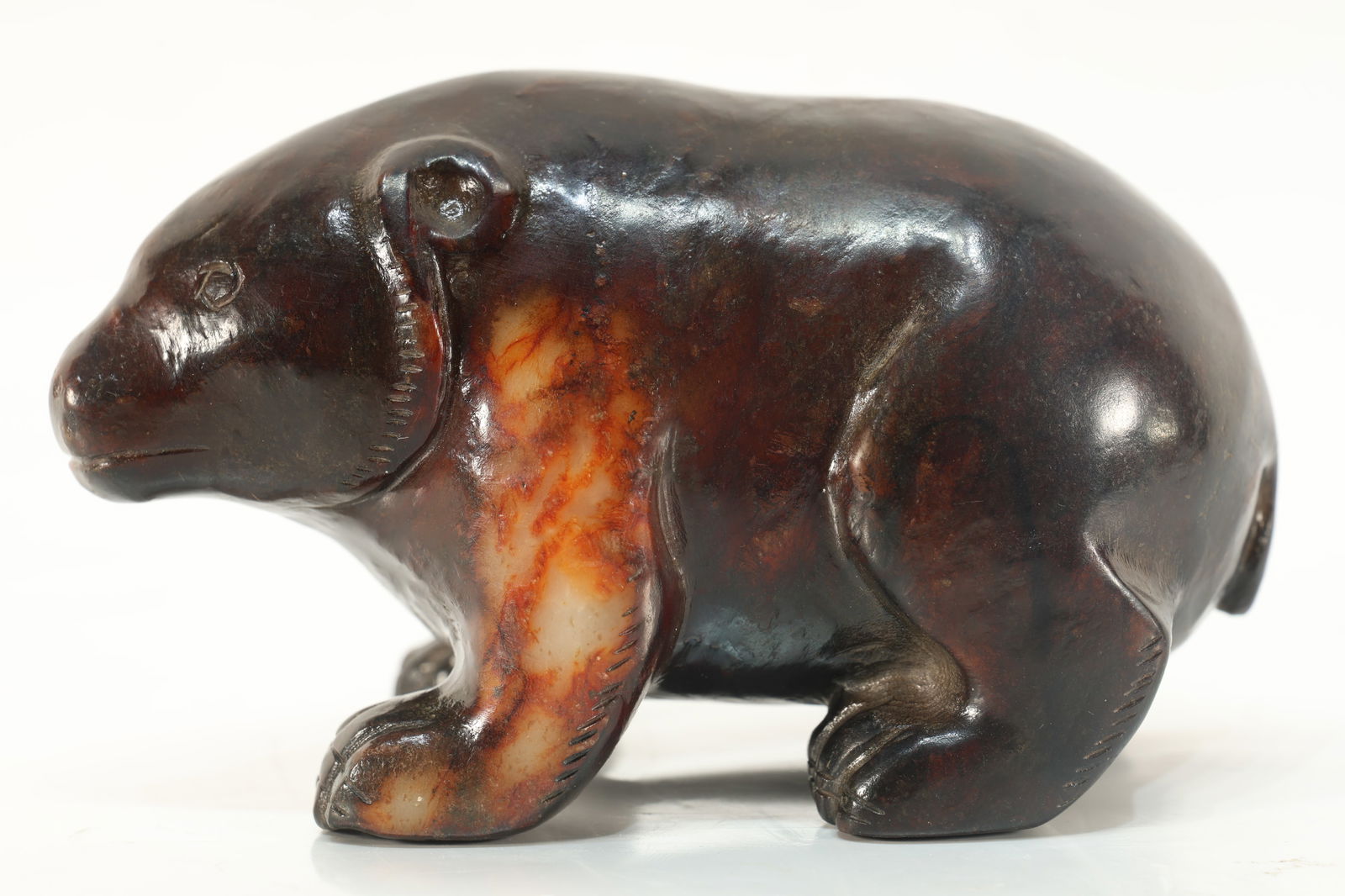 Jade Carved Bear Shape Ornament (1 of 9)