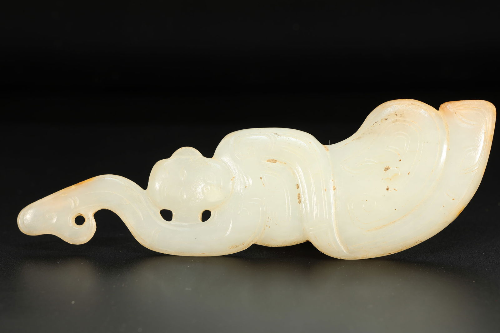 Jade Carved Character Shape Ornament (1 of 4)