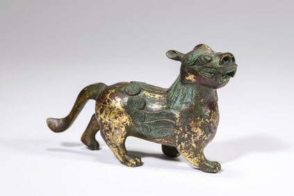Gilt Bronze Beast Figure