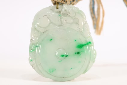 Jadeite Carved Beast Pattern Pendant