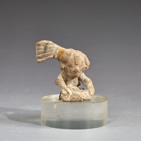 Ancient Tlatilco Culture Small Ceramic Figurine