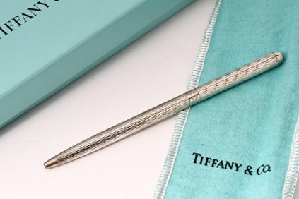 Tiffany & Co. Sterling Silver 925 Ballpoint Pen In Box