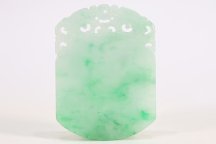 Jadeite Carved Dragon Pattern Pendant