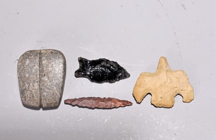 Collection Of Native American Stones Artifacts
