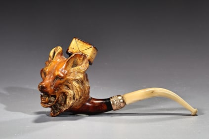 Meerschaum Pipe Fox Head