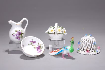 Group of Porcelain Table Ornaments