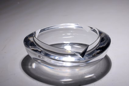 Irish Crystal Art Triangle Ashtray
