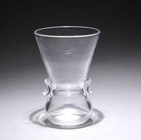 Steuben Clear Crystal Flower Vase