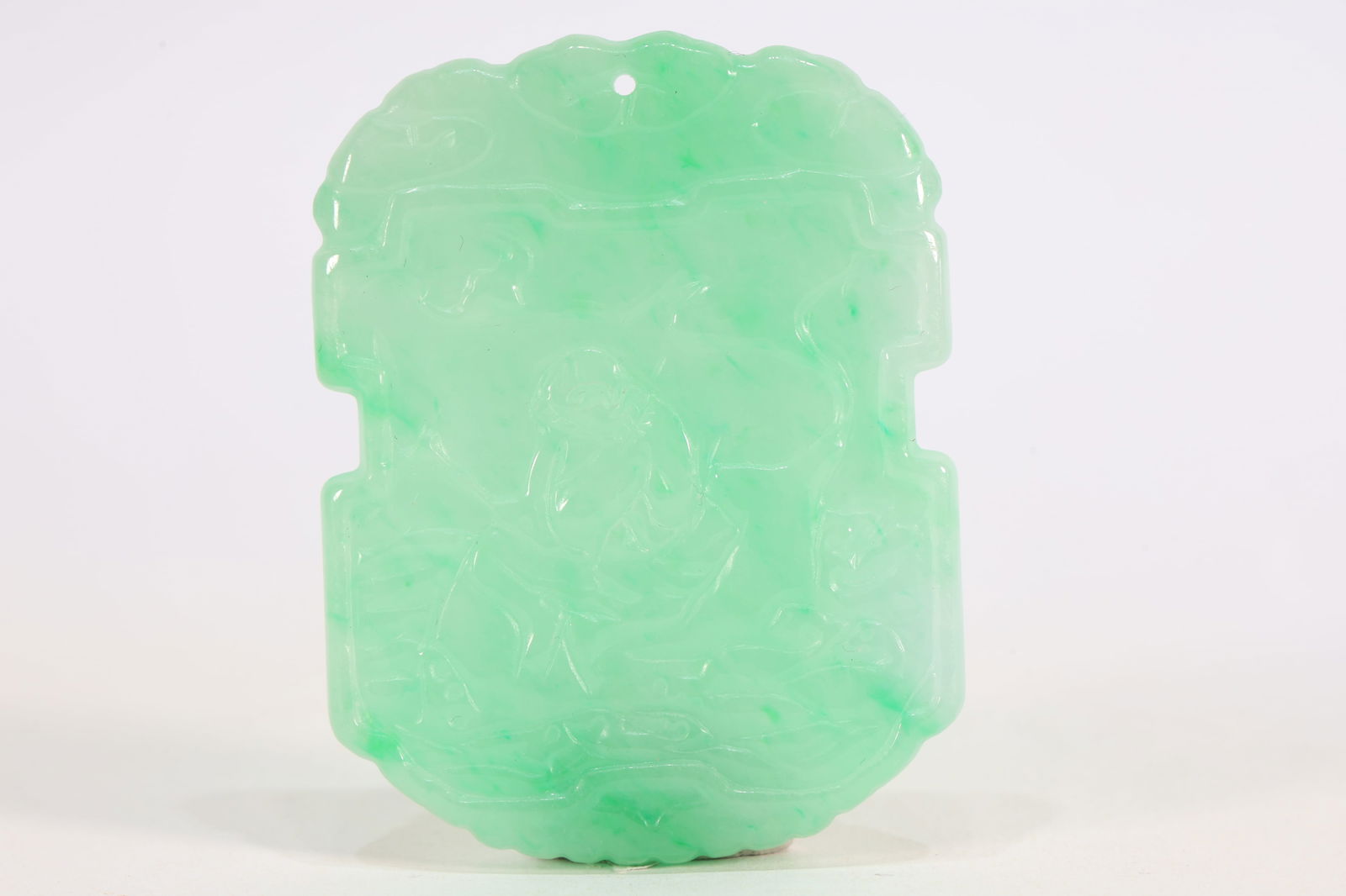 Jadeite Carved Character Pattern Pendant (1 of 6)