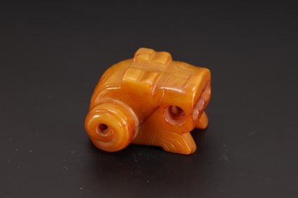 Jade Carved Beast Shape Ornament