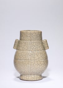 Ge Ware Porcelain Double Ears Vase