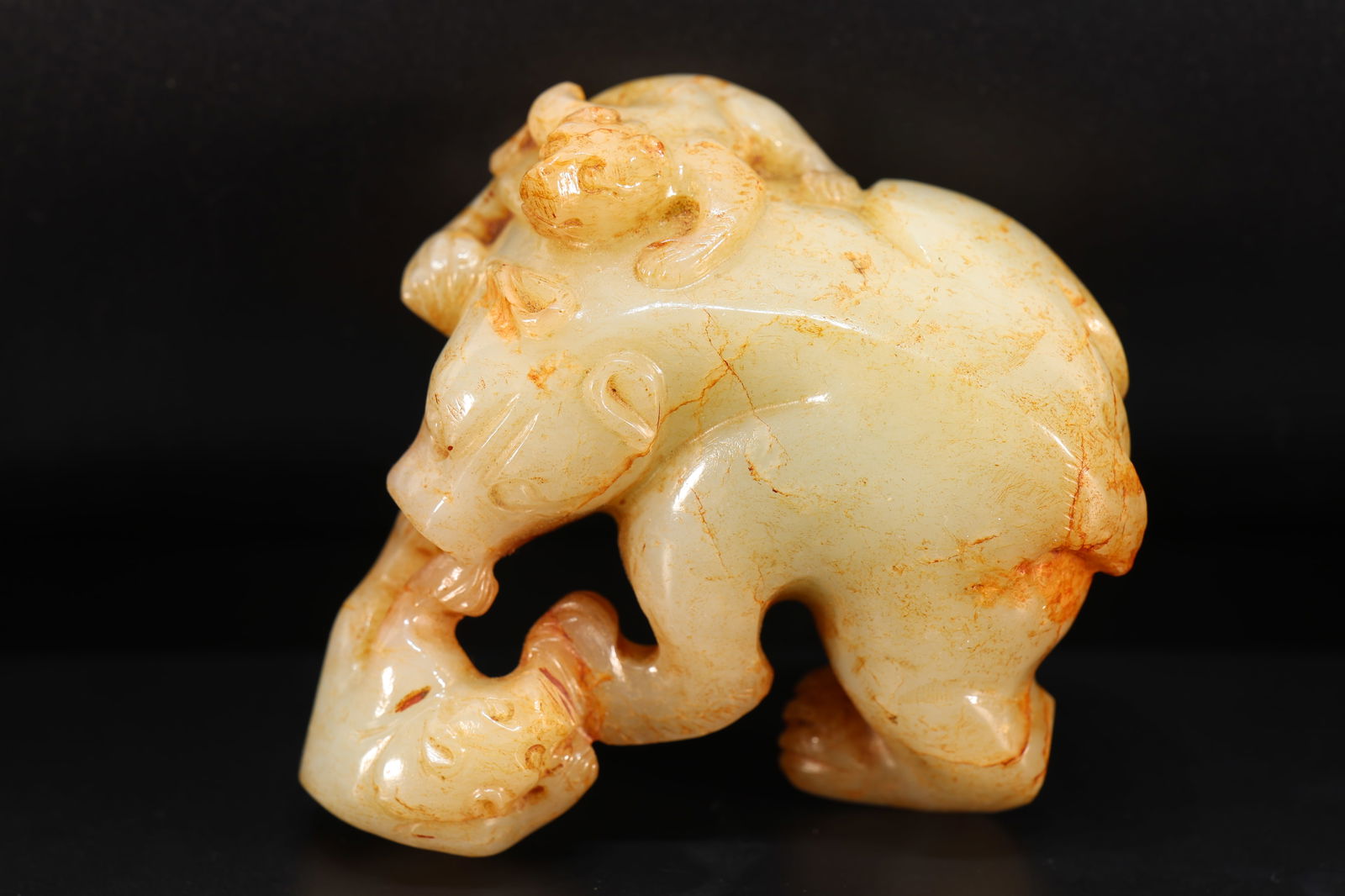 Jade Carved Bear Shape Ornament (1 of 8)