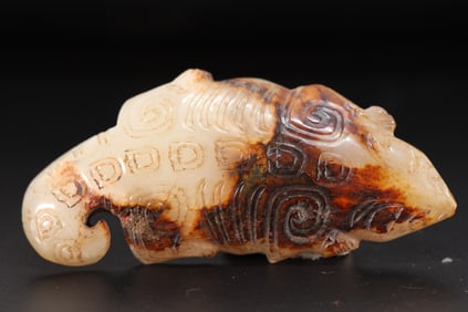 Jade Carved Beast Shape Ornament