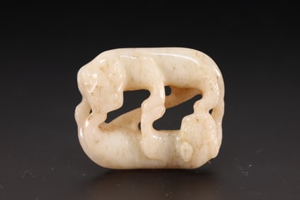 Jade Carved Beast Shape Ornament