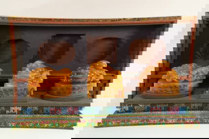 Shoushan Tianhuang Carved Landscape and Character Stone Seal