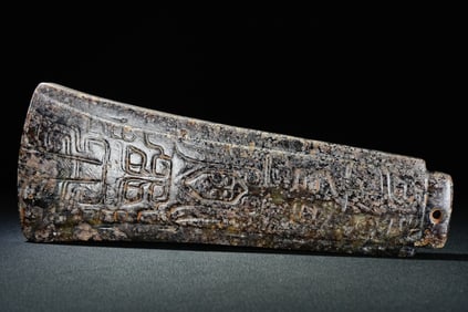 Jade Beast Face Pattern Axe