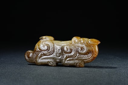 Jade Beast Pattern Bead