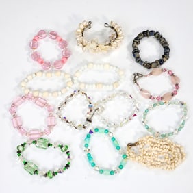 Collection Of Assorted Beaded Bracelets