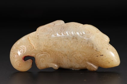 Jade Carved Beast Shape Ornament