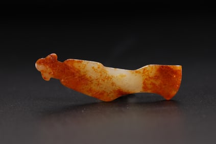 Jade Carved Character Shape Ornament