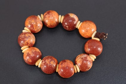 Agate Bead Bracelet