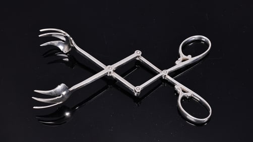 Cartier Sterling Silver Mechanical Ice Tongs Lebkuchen